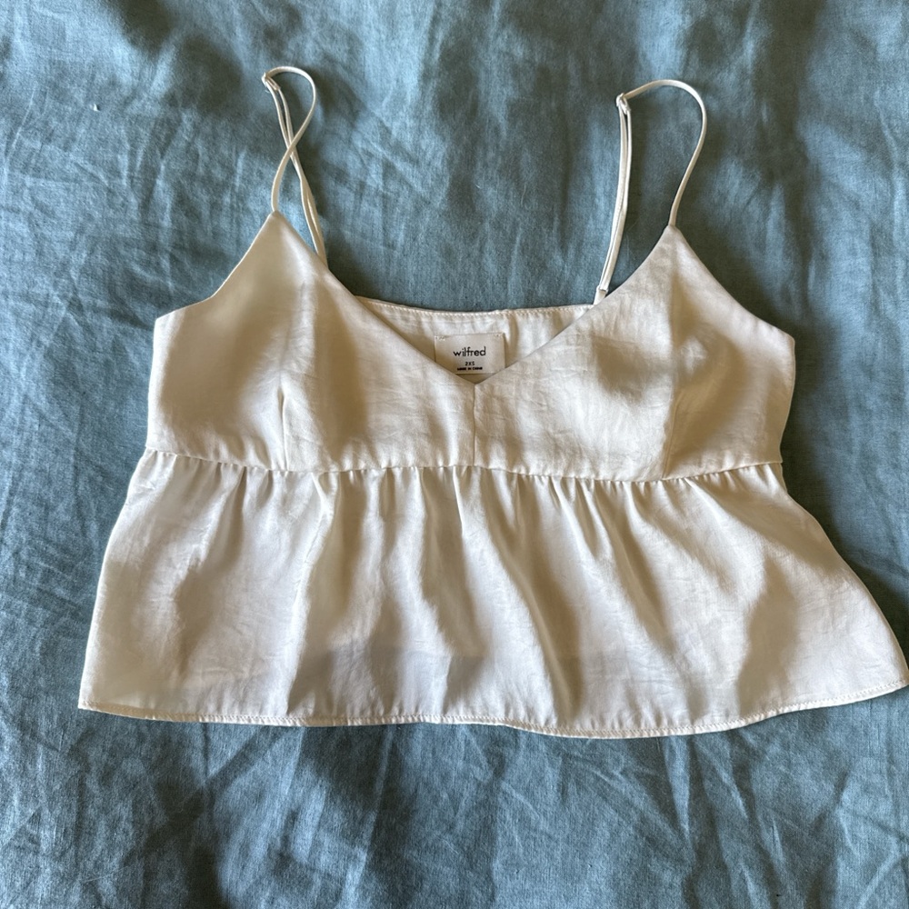 Wilfred Lover Satin Camisole | Cream, Size 2XS